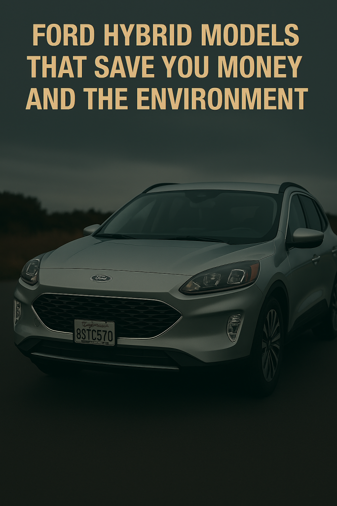 Ford Hybrid Models That Save You Money and the Environment