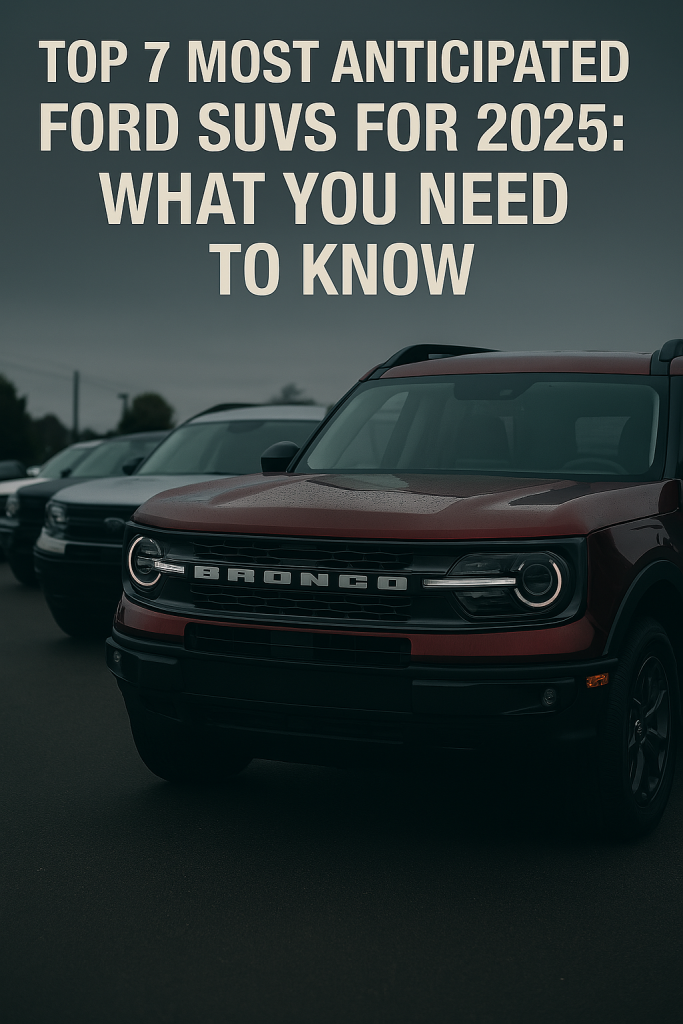 Top 7 Most Anticipated Ford SUVs for 2025_ What You Need to Know