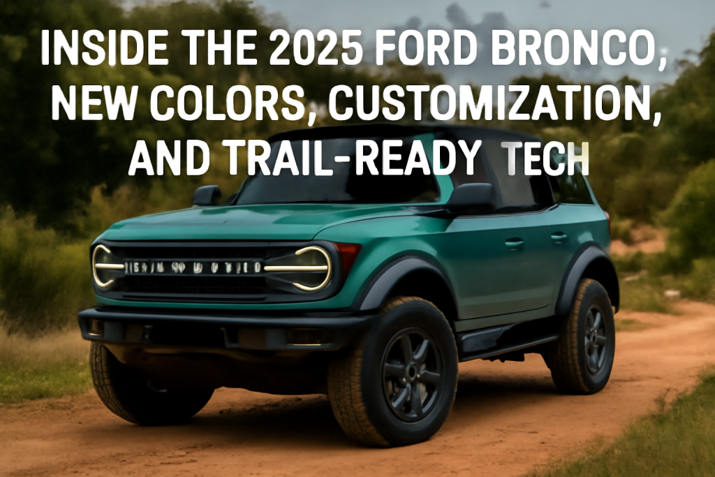 Inside the 2025 Ford Bronco: New Colors, Customization, and Trail‑Ready Tech