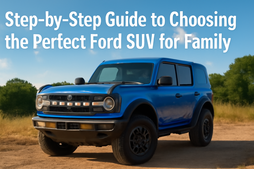 Step‑by‑Step Guide to Choosing the Perfect Ford SUV for Your Family